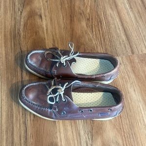 Vintage Sebago dockside’s boat shoes tie up retro sperrys womens dockside sebago